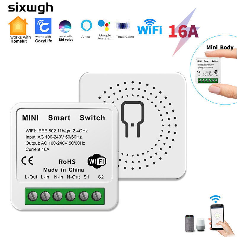 DIY Homekit Smart Switch MINI Smart Home Modifier Tuya Zigbee Relay Module supporto telecomando e controllo vocale facile installazione