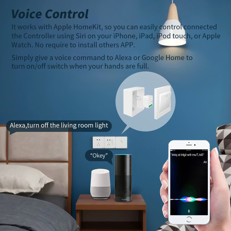 DIY Homekit Smart Switch MINI Smart Home Modifier Tuya Zigbee Relay Module supporto telecomando e controllo vocale facile installazione
