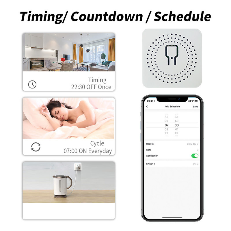 DIY Homekit Smart Switch MINI Smart Home Modifier Tuya Zigbee Relay Module supporto telecomando e controllo vocale facile installazione