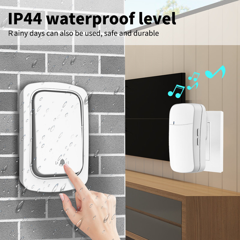 Portalampada impermeabile auto-alimentato telecomandato dello sbocco di parete del campanello 150M Remote Control Light
