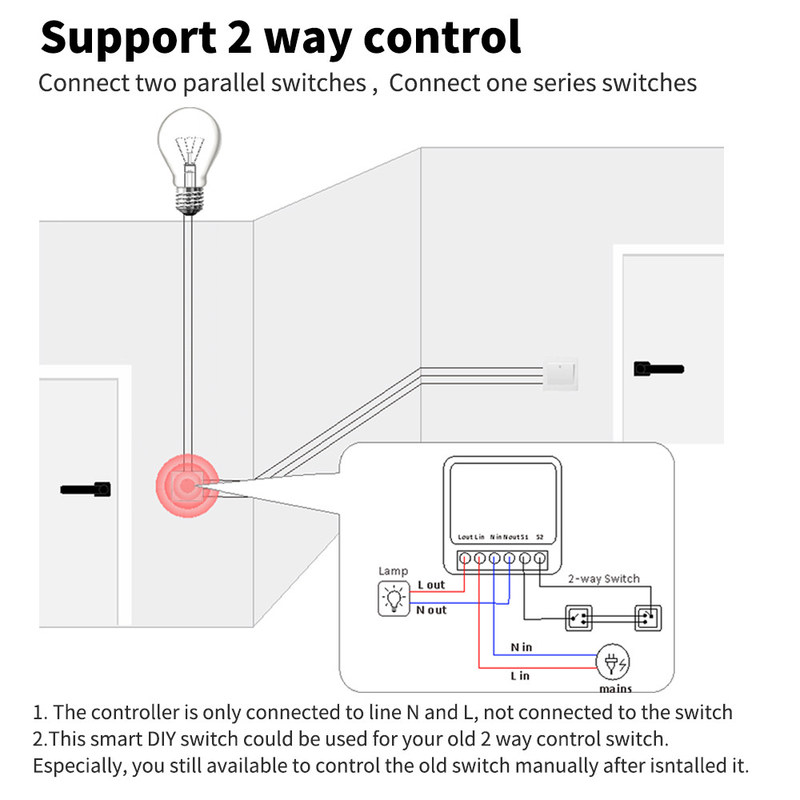 tuya wifi App Timing Home Smart Switch Socket WiFi Smart Switch Interruptor Intelligente Relay supporto controllo vocale