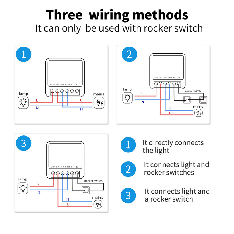 tuya wifi App Timing Home Smart Switch Socket WiFi Smart Switch Interruptor Intelligente Relay supporto controllo vocale