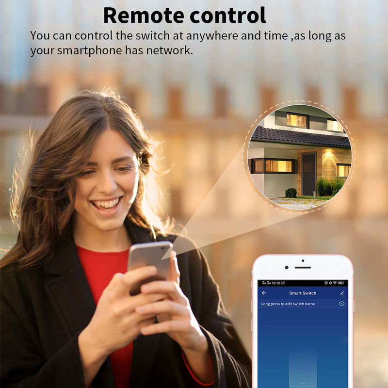 Temporizzatore astuto del relè di voce del teleruttore di APP di vita del modulo astuto dell'interruttore del commutatore di Tuya 16A 10A Wifi