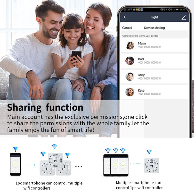 Tuya Alexa Timer Smart Switch 10A Relay Module Funzionamento Remote Smart Switch supporto Google Alexa controllo vocale facile installazione