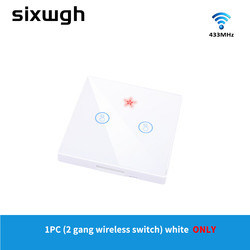 RF433 Interruttore di controllo remoto wireless pannello di cristallo touch switch con interruttore 10A rifatto circuito vecchia versione