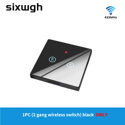 RF433 Interruttore di controllo remoto wireless pannello di cristallo touch switch con interruttore 10A rifatto circuito vecchia versione