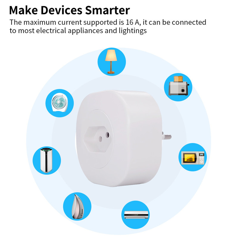 Incavo astuto standard 16A 220V 127V 50Hz del pavimento del Brasile dello sbocco di potere dell'incavo di Tuya WIFI Smart
