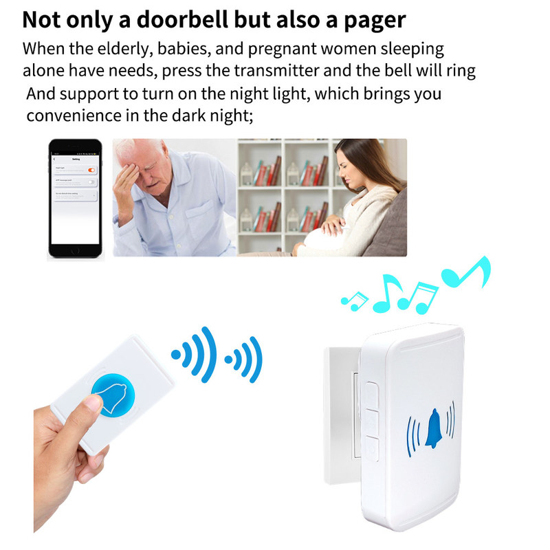 macchina fotografica astuta telecomandata del campanello di Wifi di video 30W definizione senza fili di campanello per porte alta
