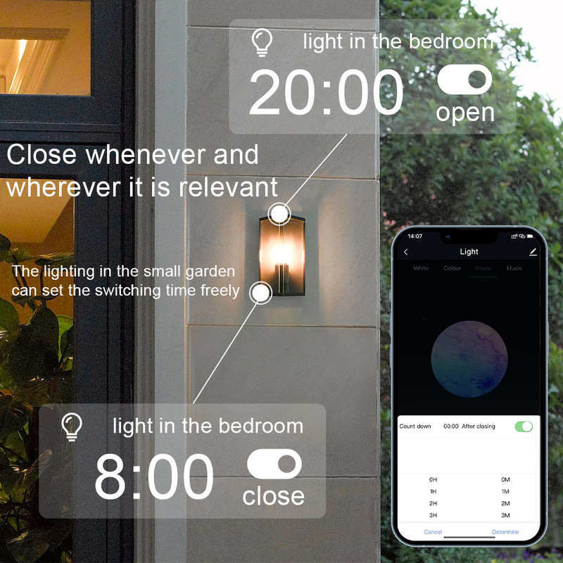 Graffiti Bluetooth RGB della famiglia 	Luce della decorazione dell'atmosfera della lampadina della lampadina 9W di Wifi LED