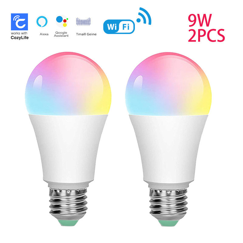 cozylife WiFi APP 10W Smart Wifi lampadina LED Bluetooth 0.2kg senza fili lampadine intelligenti a LED Automatizzazione domestica