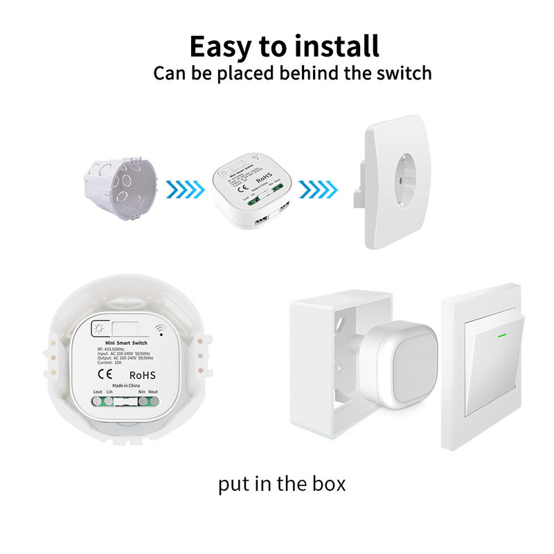interruttore on-off chiave di Homekit di auto di Wifi tre senza fili del teleruttore 2.4GHz