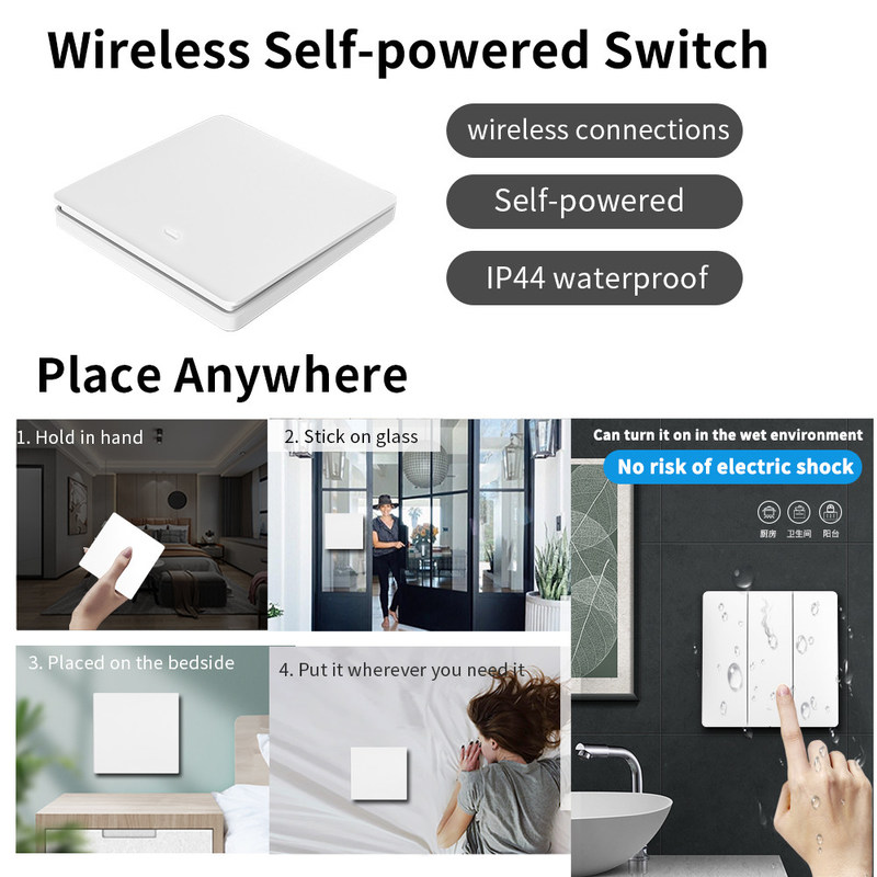 interruttore on-off chiave di Homekit di auto di Wifi tre senza fili del teleruttore 2.4GHz
