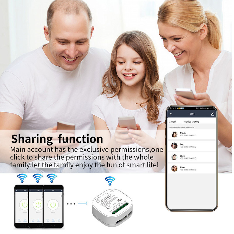 interruttore on-off chiave di Homekit di auto di Wifi tre senza fili del teleruttore 2.4GHz