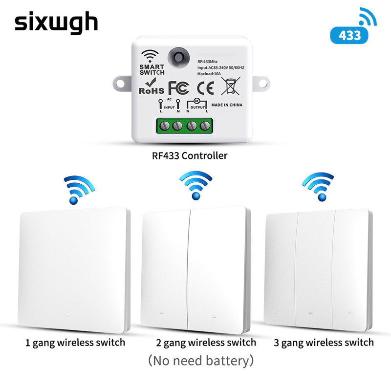 Tuya Wireless Remote Control Switch controller e ricevitore corrispondenza con Tuya modulo di supporto Google Alexa controllo vocale