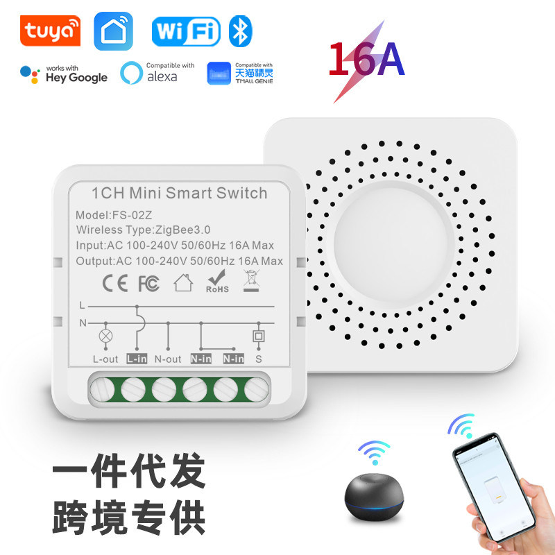 Interruttori intelligenti wifi Controllo remoto e vocale con programmazione e automazione, monitoraggio dell'energia, facile installazione e configurazione,