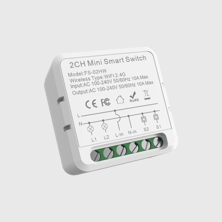 Interruttori intelligenti wifi Controllo remoto e vocale con programmazione e automazione, monitoraggio dell'energia, facile installazione e configurazione,