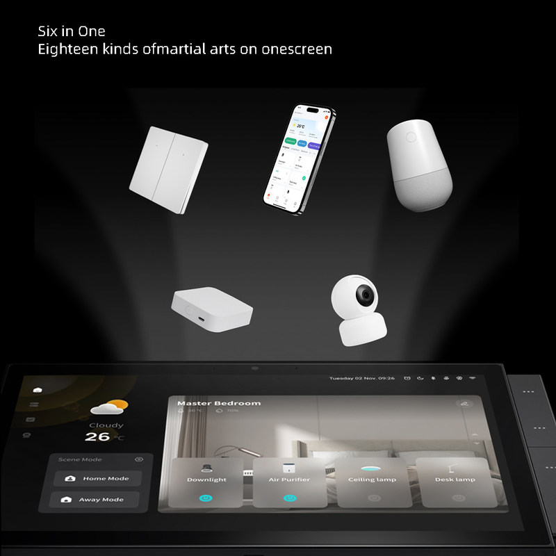 10 pollici Wifi Smart Home Touch Screen Panel Protocolli multipli Remote Control wireless presa di comando vocale incorporata