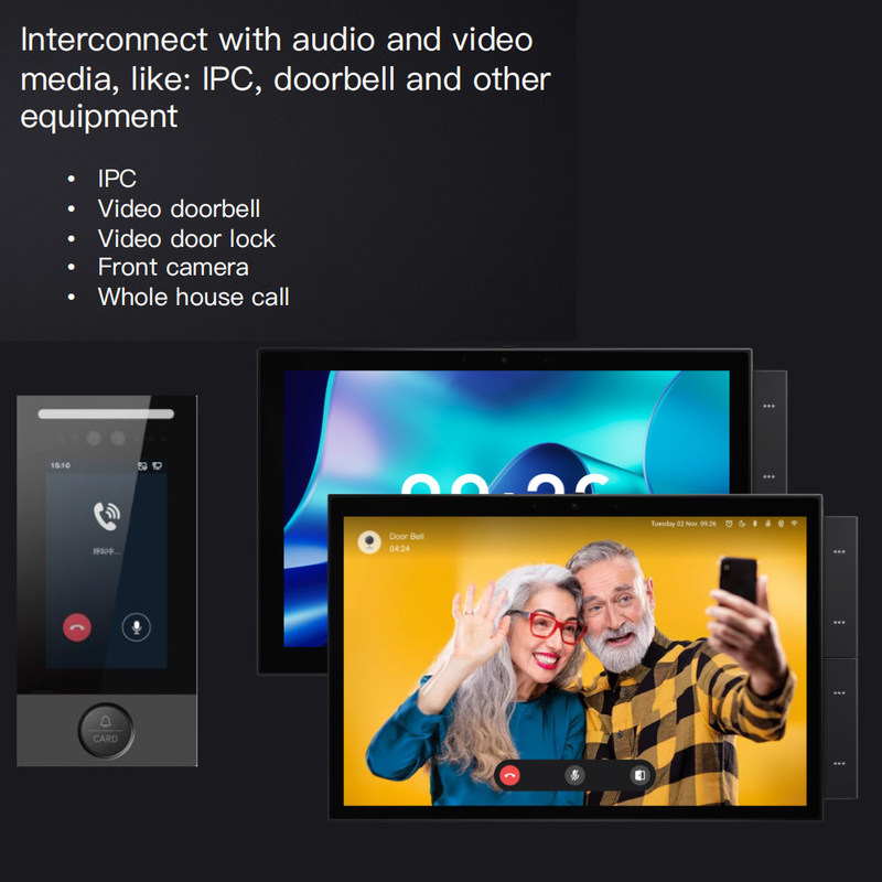 10 pollici Wifi Smart Home Touch Screen Panel Protocolli multipli Remote Control wireless presa di comando vocale incorporata