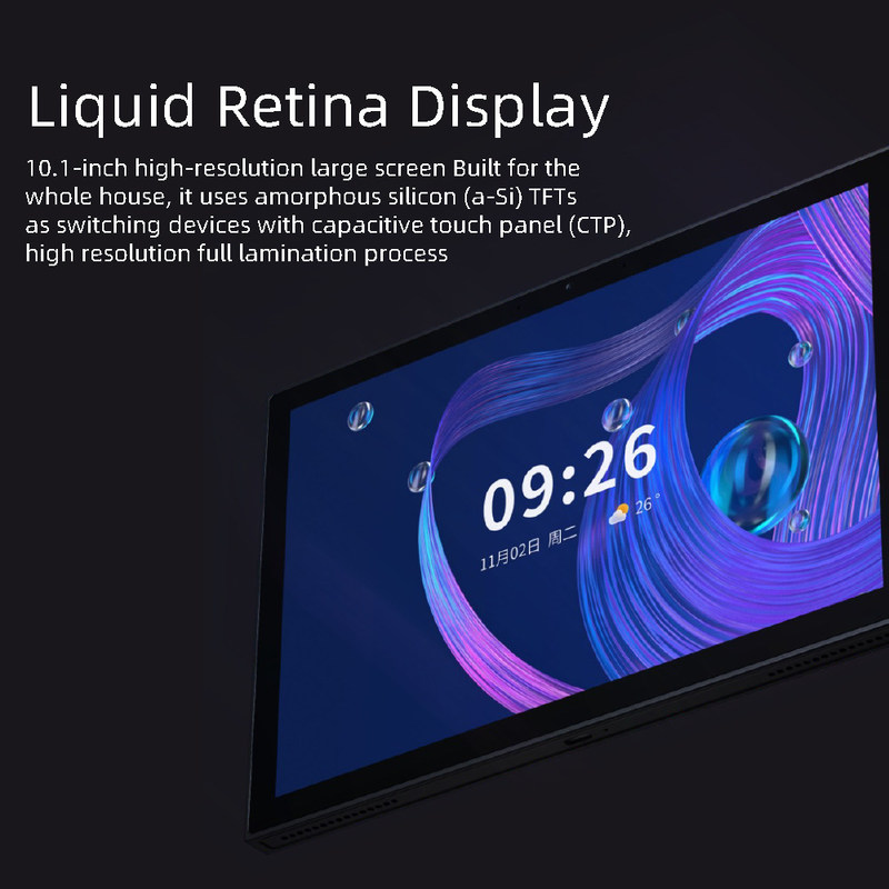 10 pollici Wifi Smart Home Touch Screen Panel Protocolli multipli Remote Control wireless presa di comando vocale incorporata