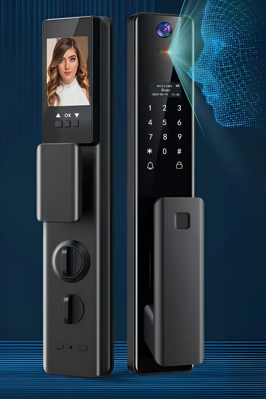 Home Security Smart Door Locks 3D Face Recognition Anti-Peeping Password funzioni multiple il sistema di sicurezza più