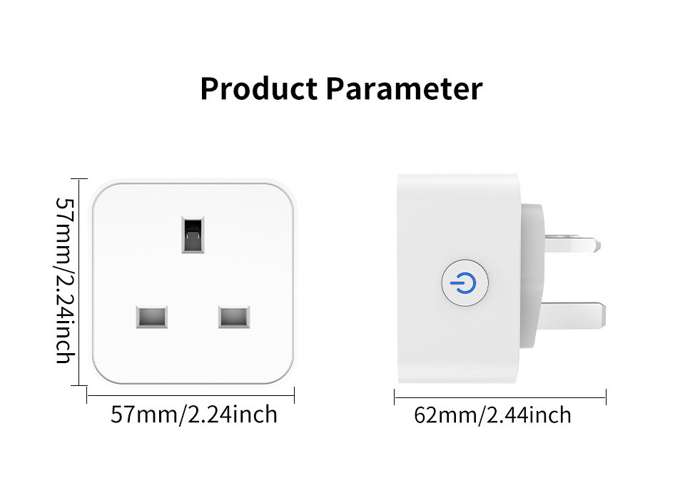 tuya wifi smart socket Plug di controllo remoto e voce con funzioni di programmazione e automazione supportano il controllo vocale Alexa