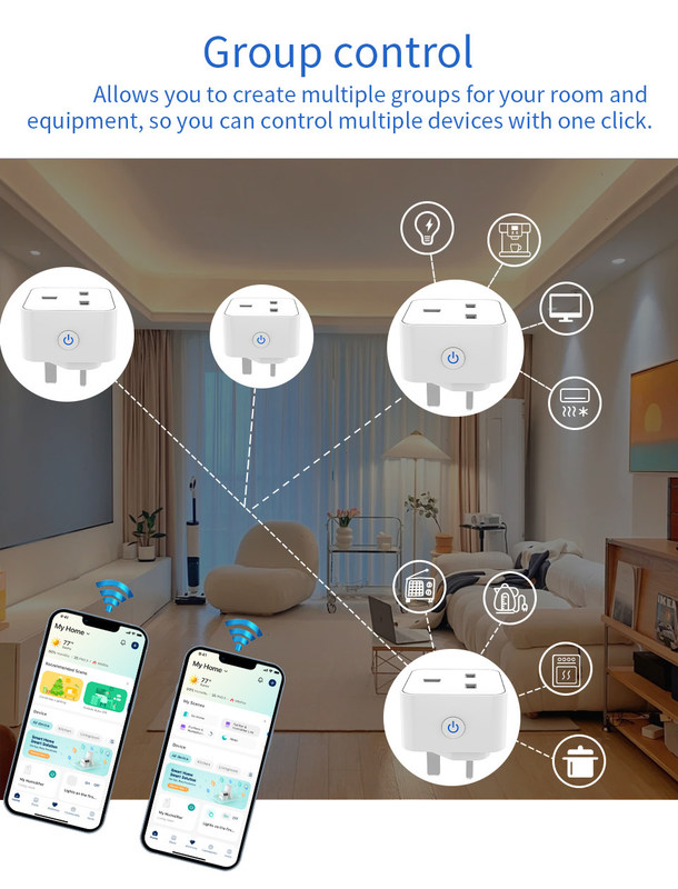 tuya wifi smart socket Plug di controllo remoto e voce con funzioni di programmazione e automazione supportano il controllo vocale Alexa