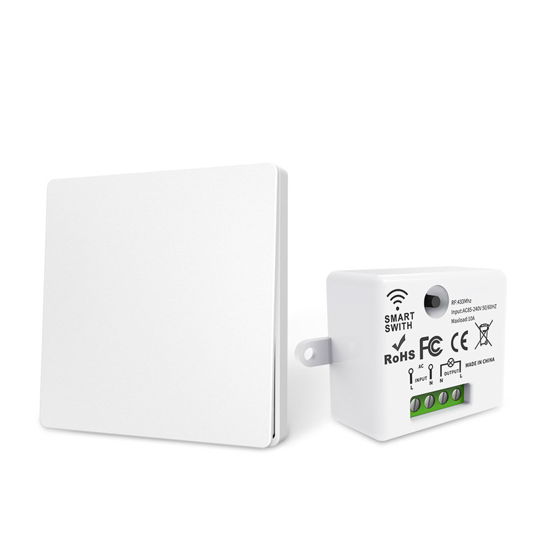 ABS Wireless Remote Control Switch 86*86*32mm Per un'operazione facile non è necessario batterie supportare più opzioni di scena di controllo.