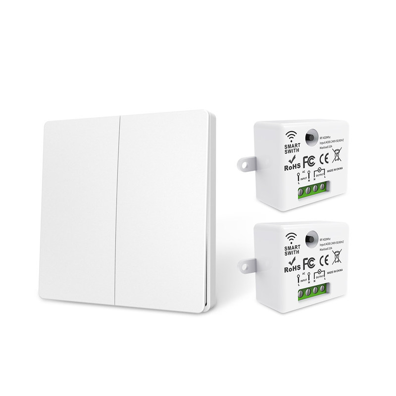ABS Wireless Remote Control Switch 86*86*32mm Per un'operazione facile non è necessario batterie supportare più opzioni di scena di controllo.