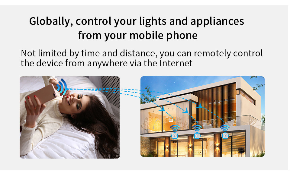 mini interruttore intelligente Soluzione intelligente affidabile - Wi-Fi abilitato Standard - Compatto Dispositivo bset scelta per rifatto vecchio circuito