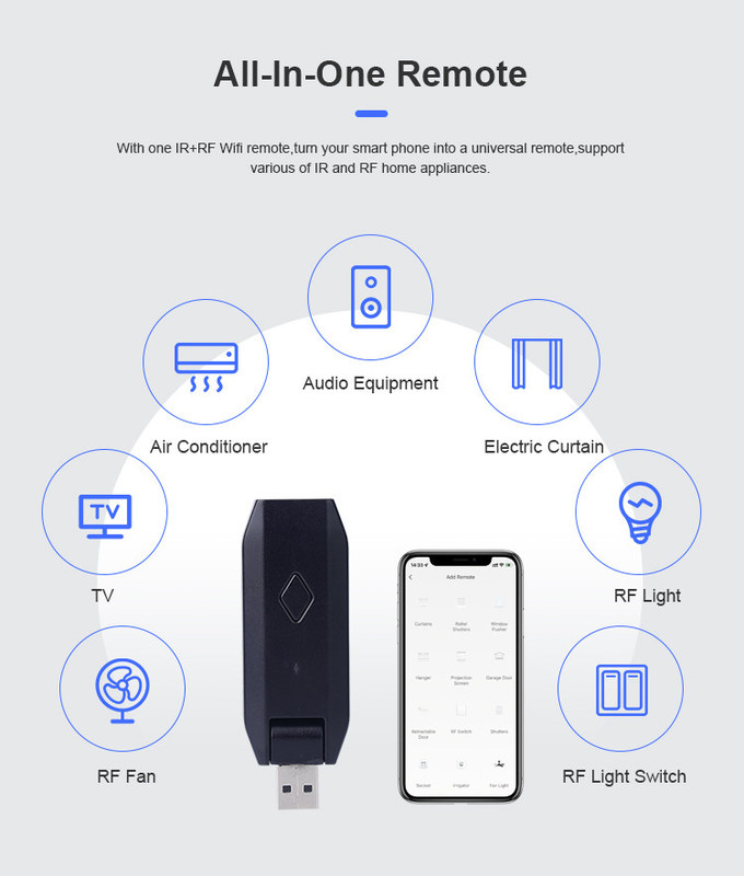Versione USB universale Homekit Smart Switch Tensione nominale 3V-5V facile portatile e supporto a controllo remoto molte funzioni