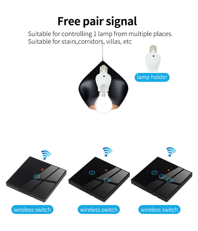 2.4GHz Homekit Smart Switch RF433 interruttori di controllo remoto per l'automazione domestica supportano molteplici funzioni