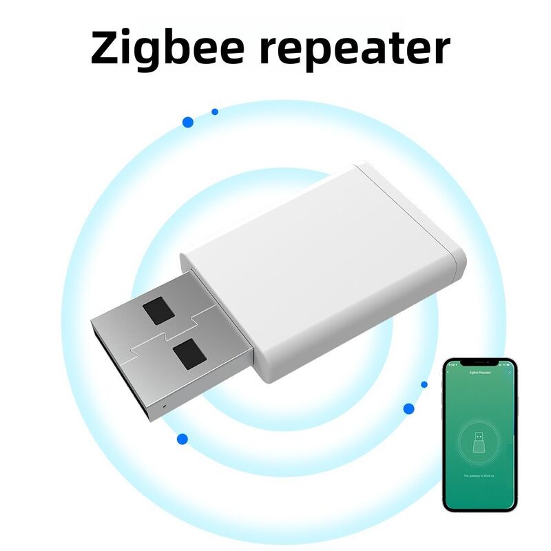 SIXWGH Tuya Zigbee 3.0 Ripetitore USB / Amplificatore di Segnale Plug Play Estensore di Portata Smart Home Copertura 30m Funziona con Alexa/Google App