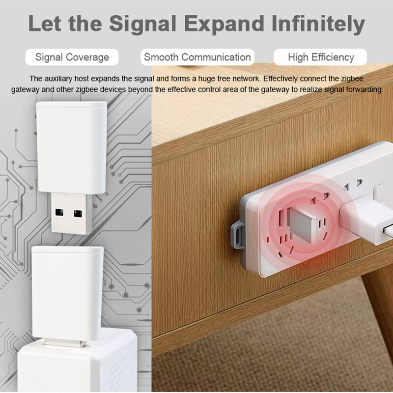 SIXWGH Tuya Zigbee 3.0 Ripetitore USB / Amplificatore di Segnale Plug Play Estensore di Portata Smart Home Copertura 30m Funziona con Alexa/Google App
