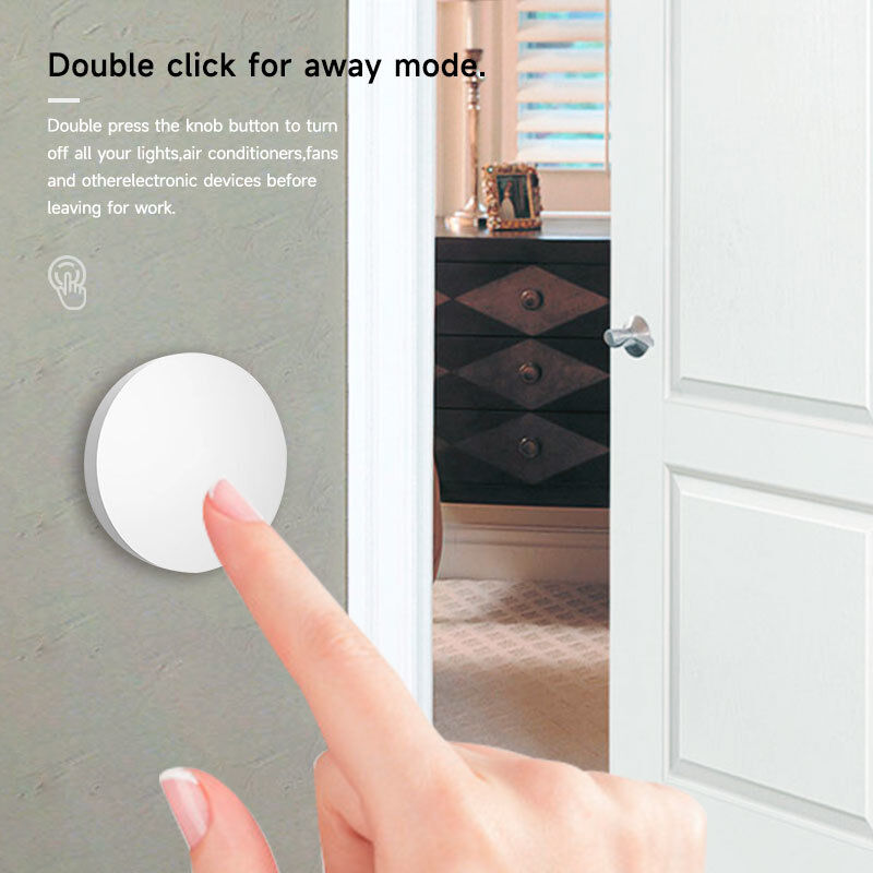 SIXWGH Tuya ZigBee Smart Button Switch Telecomando Wireless Un Tasto Controller Multi-Scena Compatibile Android Smart Home