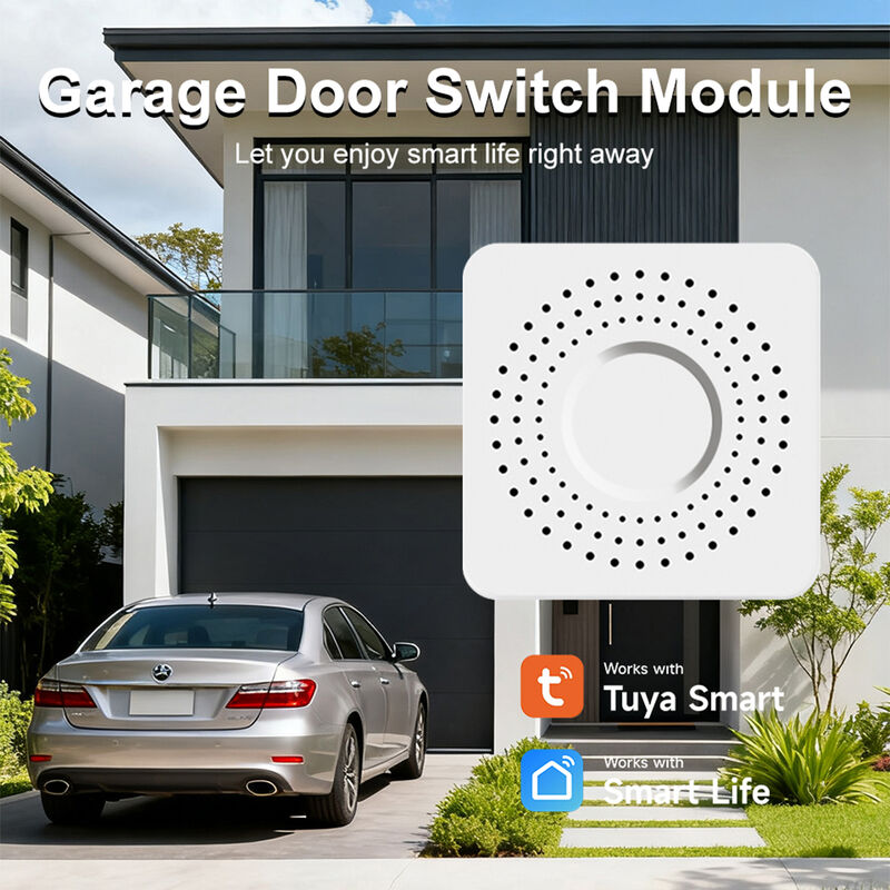 SIXWGH WiFi Zigbee Garage Door Opener Smart Switch Module Tuya Smart Life App Compatibile Telecomando Timer Programma Funziona