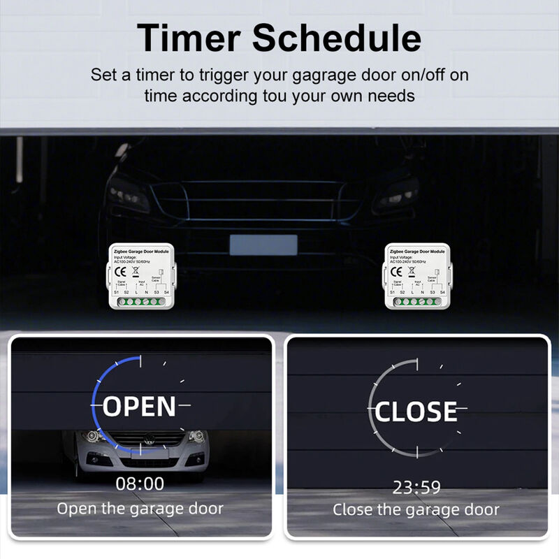 SIXWGH WiFi Zigbee Garage Door Opener Smart Switch Module Tuya Smart Life App Compatibile Telecomando Timer Programma Funziona