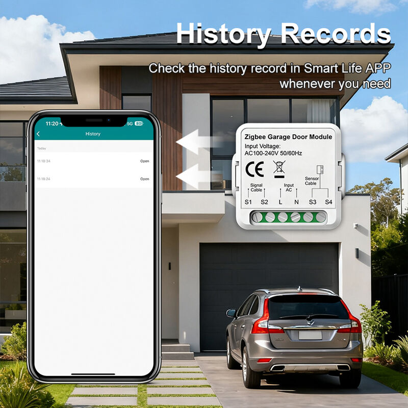 SIXWGH WiFi Zigbee Garage Door Opener Smart Switch Module Tuya Smart Life App Compatibile Telecomando Timer Programma Funziona