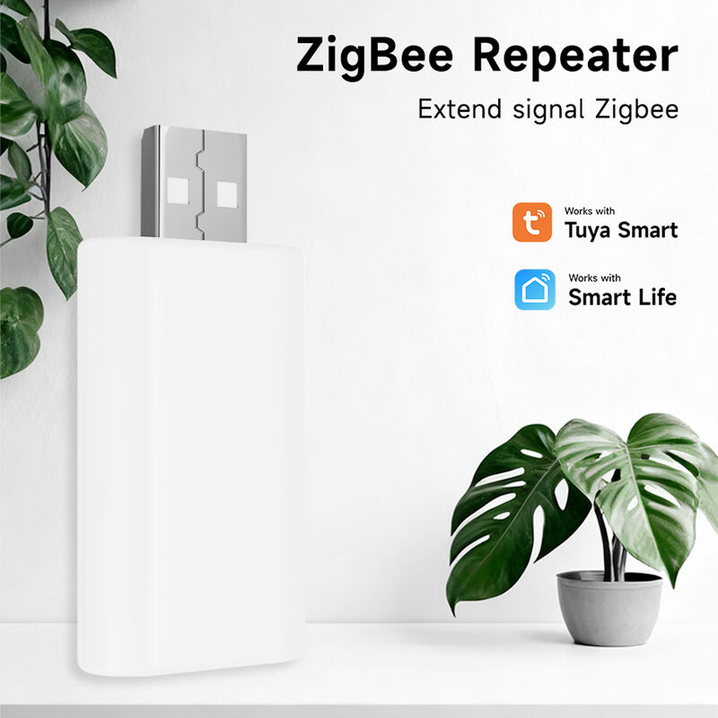 SIXWGH Ripetitore Segnale Zigbee Estensore Booster Tuya Smart Gateway USB Plug & Play Estende Portata 20-30m Rete Mesh per Grandi Abitazioni