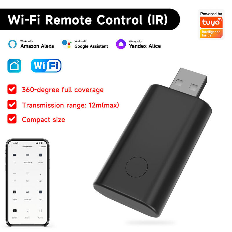 SIXWGH Universal IR WiFi Remote Control con Alexa/Google Home App Control Tuya OS Design rotabile per hotel RV Smart Home Hub