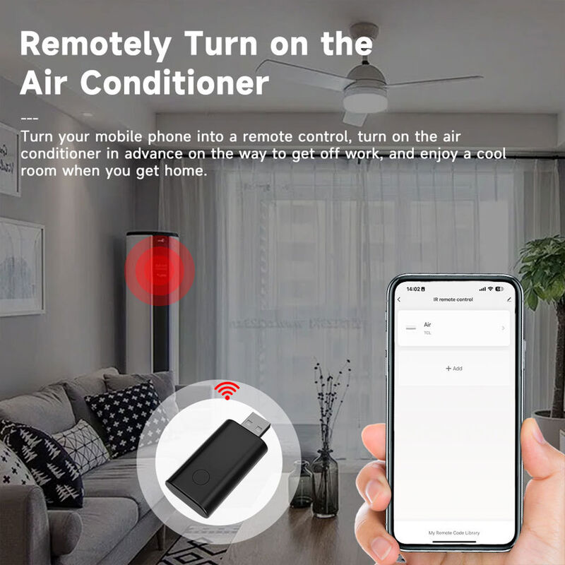 SIXWGH Universal IR WiFi Remote Control con Alexa/Google Home App Control Tuya OS Design rotabile per hotel RV Smart Home Hub
