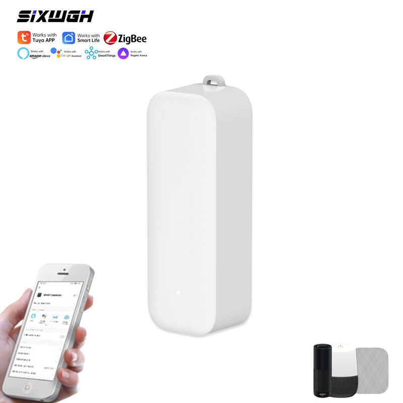SIXWGH Universal Smart IR Remote Control con Zigbee Hub Funziona con Alexa e Google Home APP Hotel Usare Disegno rotabile