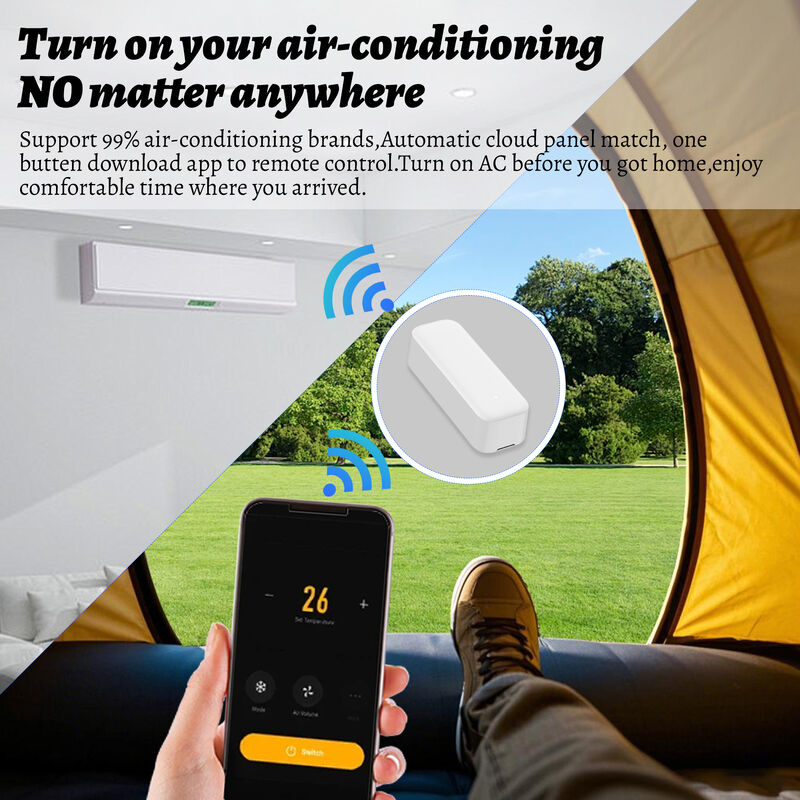 SIXWGH Universal Smart IR Remote Control con Zigbee Hub Funziona con Alexa e Google Home APP Hotel Usare Disegno rotabile