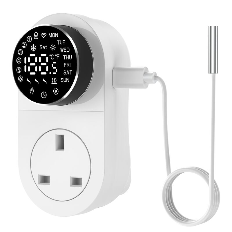 SIXWGH Smart Wi-Fi per termostato plug-in 16A schermo a LED APP/Voice Remote Control riscaldamento raffreddamento NTC Sensore Acquario domestico