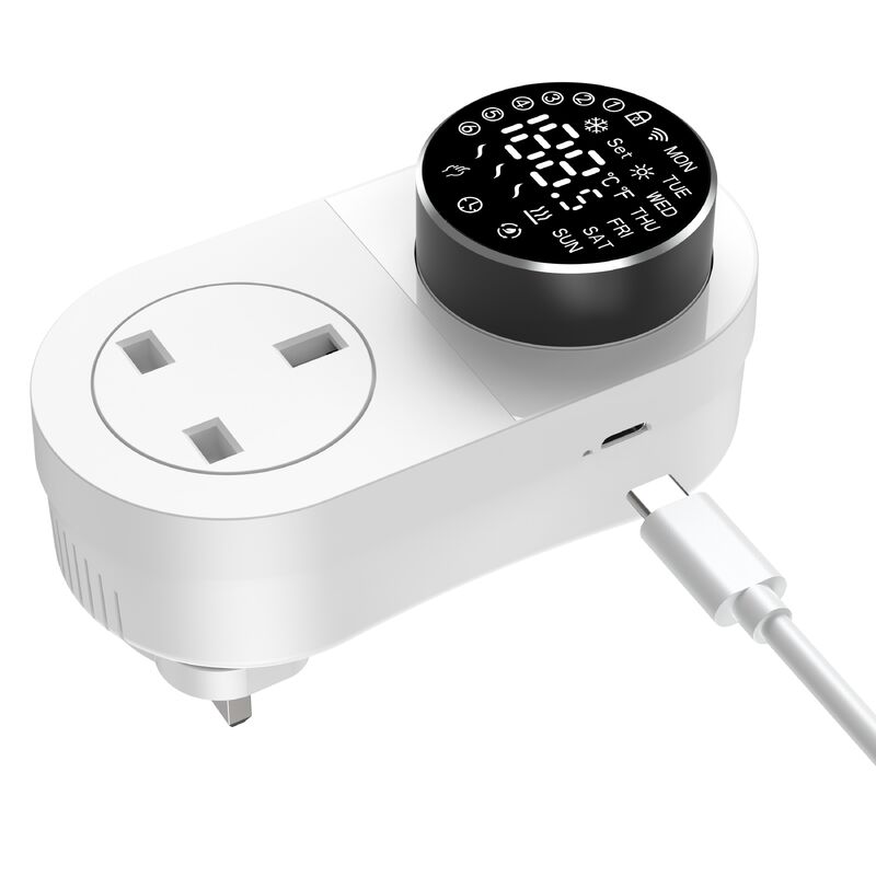 SIXWGH Smart Wi-Fi per termostato plug-in 16A schermo a LED APP/Voice Remote Control riscaldamento raffreddamento NTC Sensore Acquario domestico