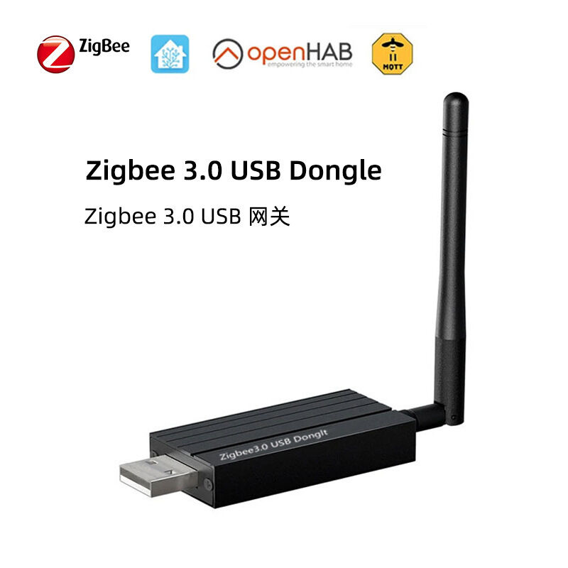 SIXWGH Zigbee 3.0 USB Dongle Plus Gateway Universale per Smart Home Wireless con Guadagno +20dBm per Home Assistant Zigbee2MQTT, OpenHAB