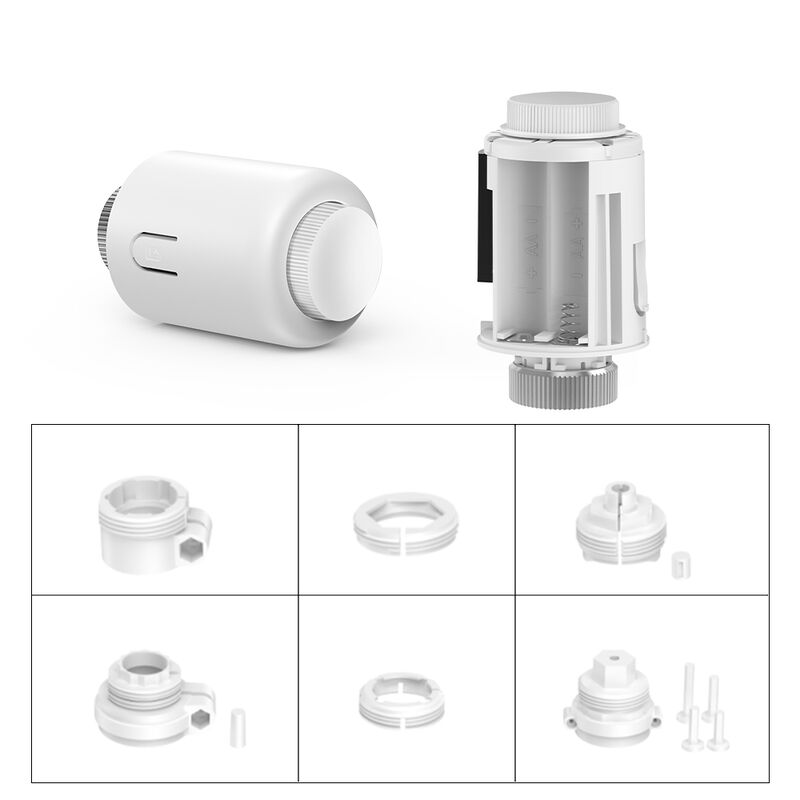 SIXWGH Tuya Zigbee Smart Termostatic Radiator Valve TRV APP Controllo Vocale Programmazione Automatica Design a Barra Compatibile con Alexa/Google Home