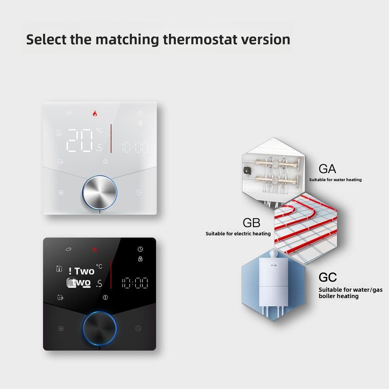 SIXWGH Tuya Smart WiFi Termostato Riscaldamento Elettrico Controllo APP Assistente Vocale Compatibile Modalità Risparmio Energetico Blocco Bambini Alto