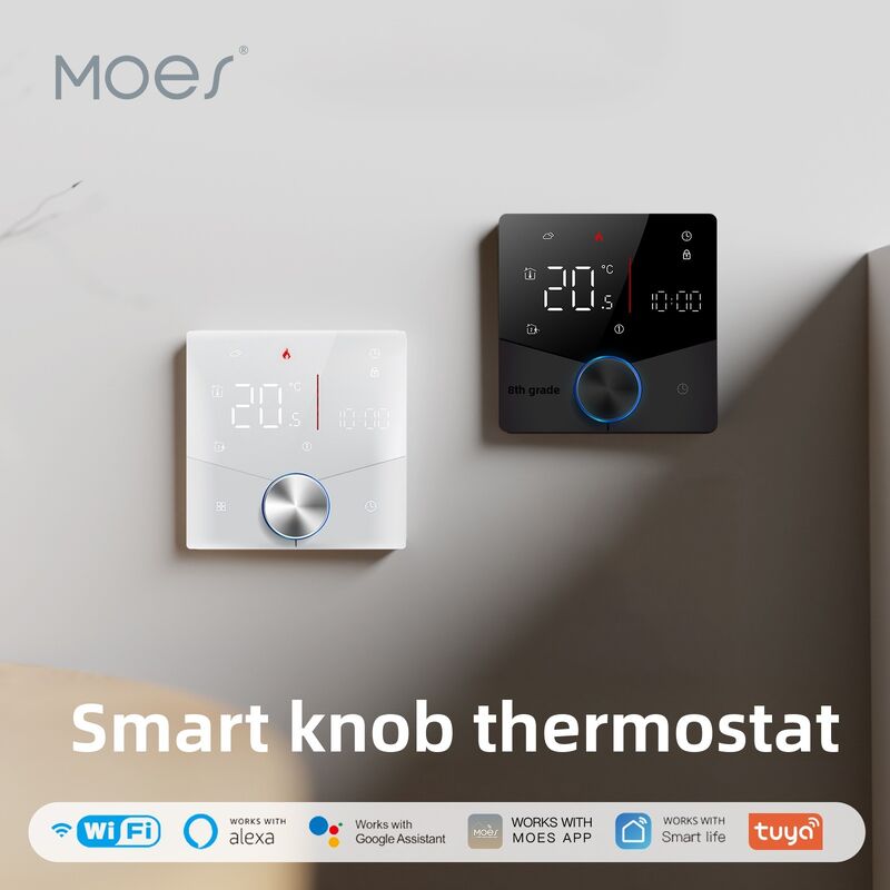 SIXWGH Tuya Smart WiFi Termostato Riscaldamento Elettrico Controllo APP Assistente Vocale Compatibile Modalità Risparmio Energetico Blocco Bambini Alto