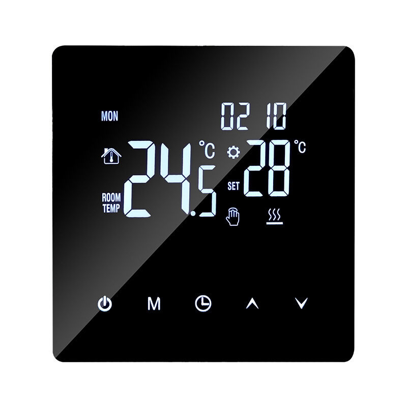 Termostato Intelligente per Riscaldamento a Pavimento WiFi con Controllo Vocale, APP, Display a LED per Uso Domestico e Commerciale