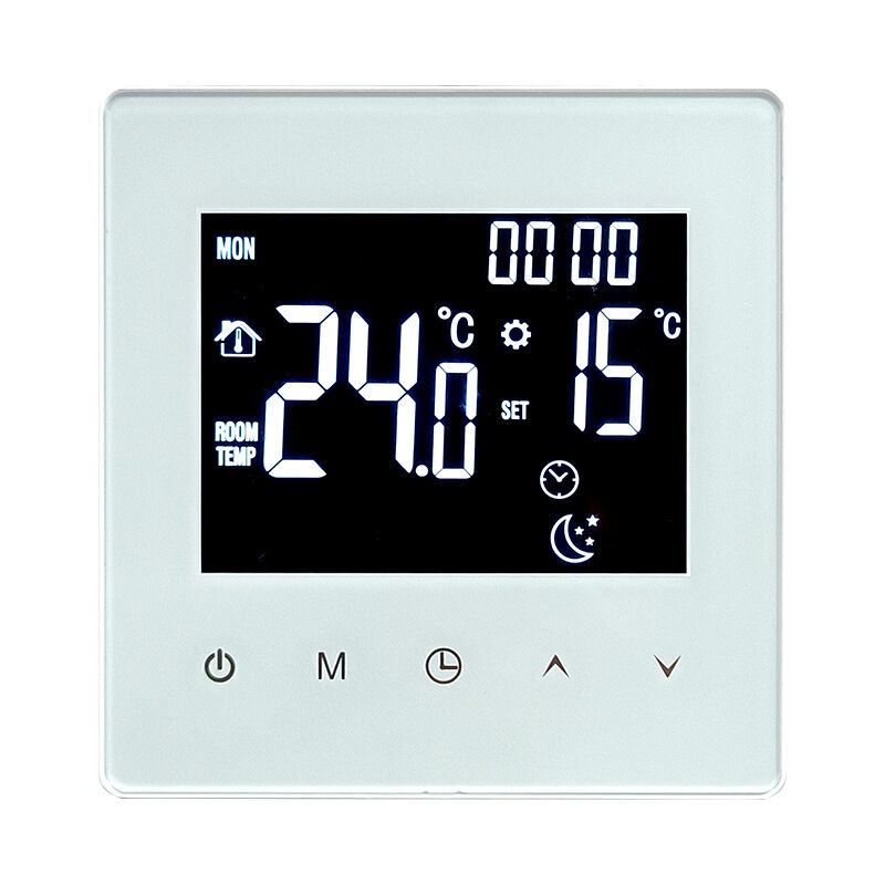 Termostato Intelligente per Riscaldamento a Pavimento WiFi con Controllo Vocale, APP, Display a LED per Uso Domestico e Commerciale
